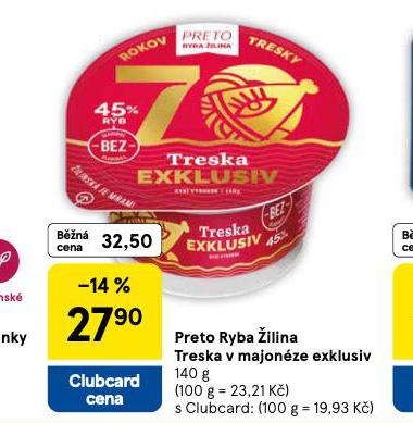 TRESKA V MAJONZE EXKLUZIV