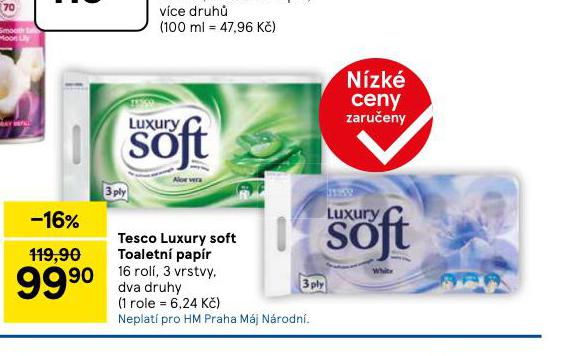 TESCO LUXIRY SOFT TOALETN PAPR