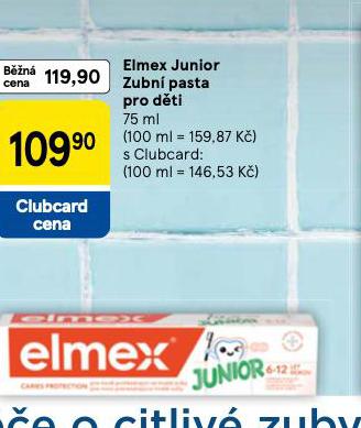 ELMEX JUNIOR ZUBN PASTA PRO DTI