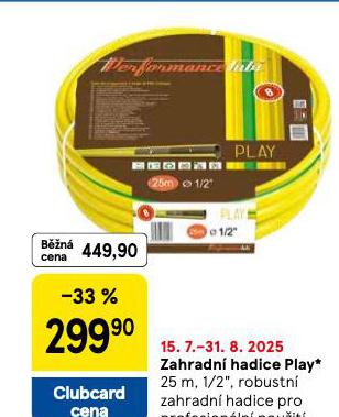 ZAHRADN HADICE PLAY
