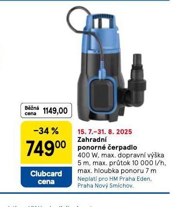 ZAHRADN PONORN ERPADLO