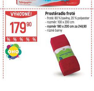 PROSTRADLO FROT 100 x 200 CM