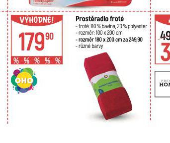 PROSTRADLO FROT 180 x 200 CM