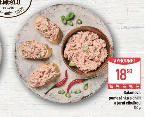 SALMOV POMAZNKA S CHILLI A JARN CIBULKOU