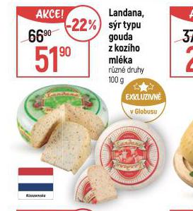 LANDANA, SR TYPU GOUDA Z KOZHO MLKA