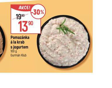 POMAZNKA  LA KRAB S JOGURTEM