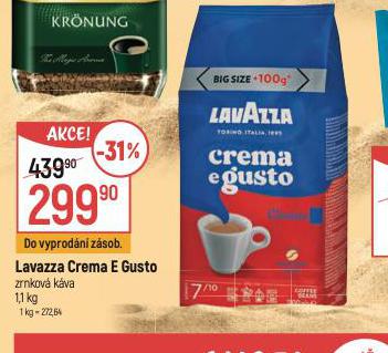 LAVAZZA CREMA E GUSTO ZRNKOV KVA