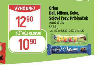 ORION DELI, MILENA, KOKO, SOJOV EZY, PRIBINEK