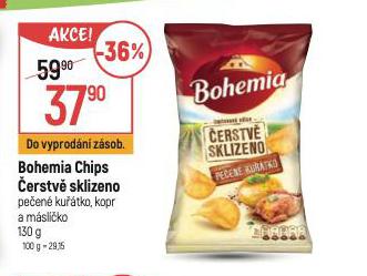 BOHEMIA CHIPS ERSTV SKLIZENO