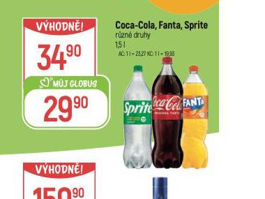 COCA COLA, FANTA, SPRITE