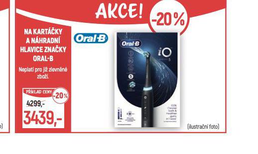 KARTKY A NHRADN HLAVICE ORAL-B