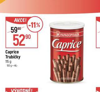 CAPRICE TRUBIKY