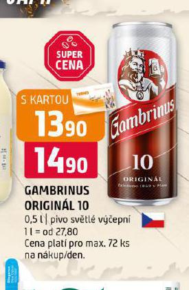 PIVO GAMBRINUS ORIGINL