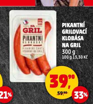 PIKANTN GRILOVAC KLOBSA NA GRIL