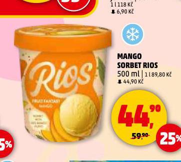MANGO SORBET ZMRZLINA