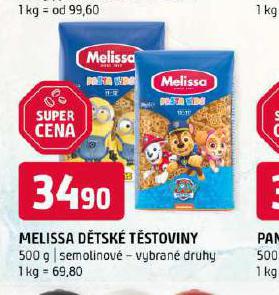 MELISSA DTSK TSTOVINY