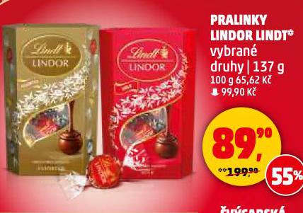 PRALINKY LINDOR LINDT