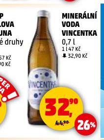 VINCETKA MINERLN VODA