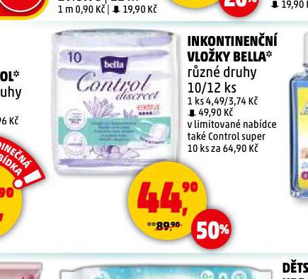 BELLA INKONTINENN VLOKY