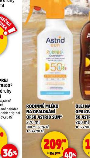 ASTRID SUN RODINN MLKO NA OPALOVN