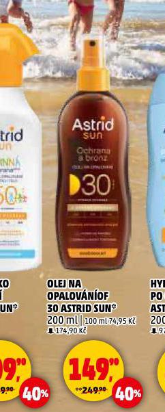 ASTRID SUN OLEJ NA OPALOVN