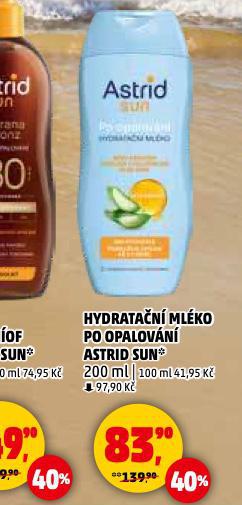 ASTRID SUN HYDRATAN MLKO NA OPALOVN