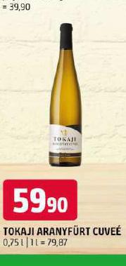 TOKAJI ARANYFRT CUVE