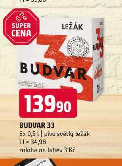 PIVO BUDVAR 33