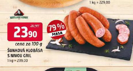 UNKOV KLOBSA S NIVOU NA GRIL