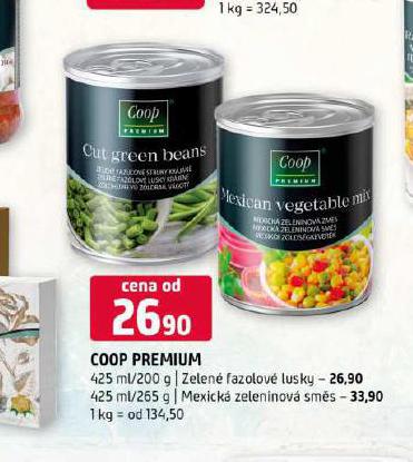 COOP PREMIUM ZELEN FAZOLOV LUSKY