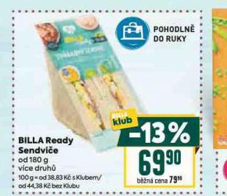 BILLA READY SENDVIE