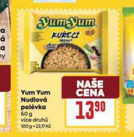 YUM YUM INSTANTN NUDLOV POLVKA