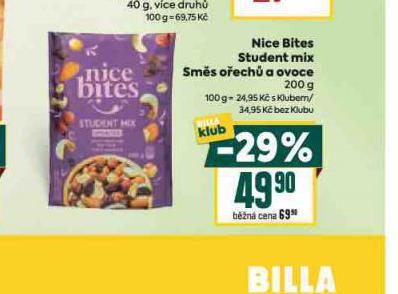 NICE BITES STUDENT MIX SMS OECH A OVOCE