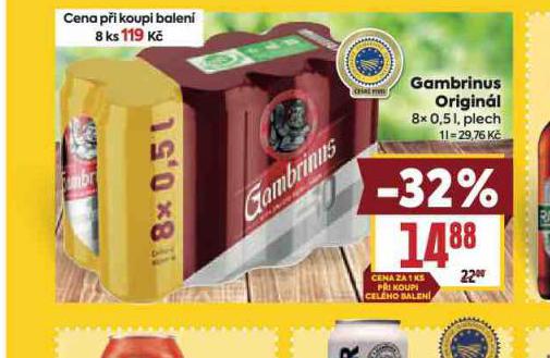 PIVO GAMBRINUS ORIGINL