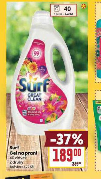 SURF GEL NA PRAN