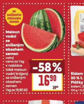 MELOUN VODN SE SN͎ENM OBSAHEM SEMEN