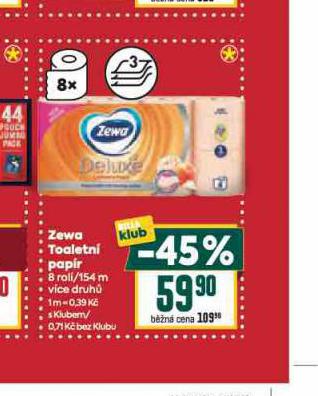 ZEWA DELUXE TOALETN PAPR