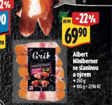MINIBERNER SE SLANINOU A SREM