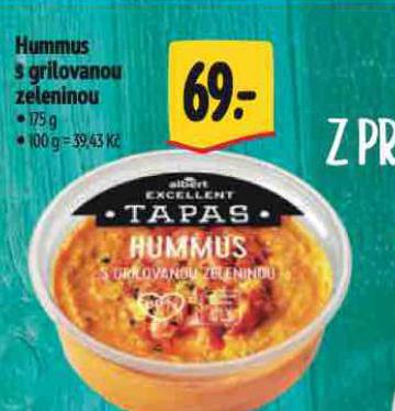 HUMMUS S GRILOVANOU ZELENINOU