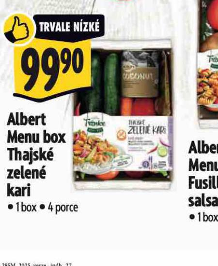 ALBERT MENU BOX THAJSK ZELEN KARI
