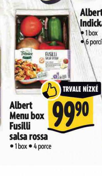 ALBERT MENU BOX FUSILLI SALSA ROSSA