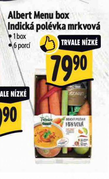 ALBERT MENU BOX INDICK MRKVOV POLVKA