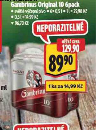 PIVO GAMBRINUS ORIGINL