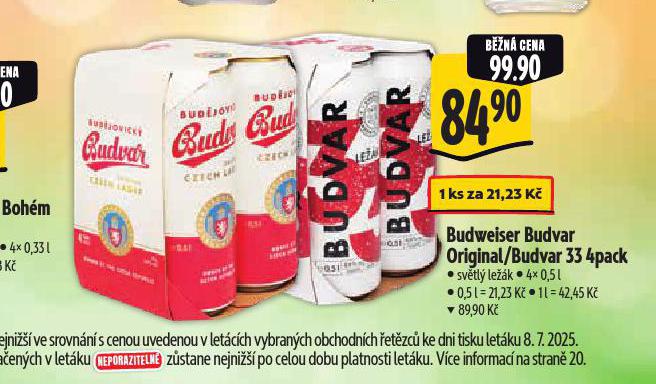 PIVO BUDVAR 33