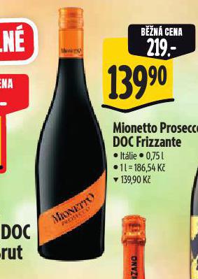 MIONETTO PROSECCO DOC FRIZZANTE