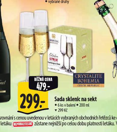 SADA SKLENIC NA SEKT