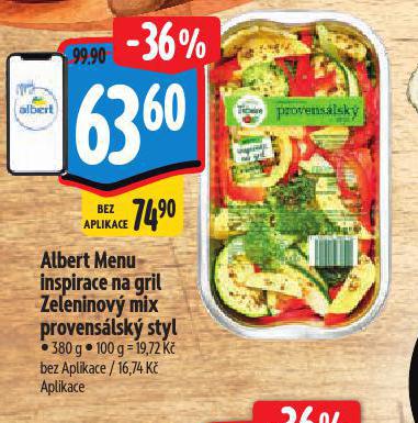 MENU INSPIRACE NA GRIL ZELENINOV MIX PROVENSLSK STYL