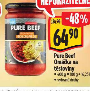PURE BEEF OMKA NA TSTOVINY
