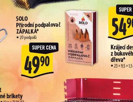 SOLO PRODN PODPALOVA ZPALKA