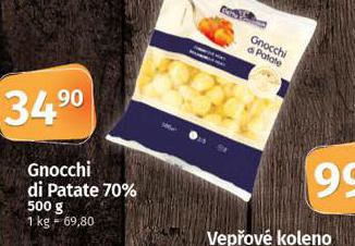 GNOCCHI DI PATATE 70%